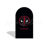 Deadpool Theme Birthday Party Arch Backdrop Wall Cloth Cover